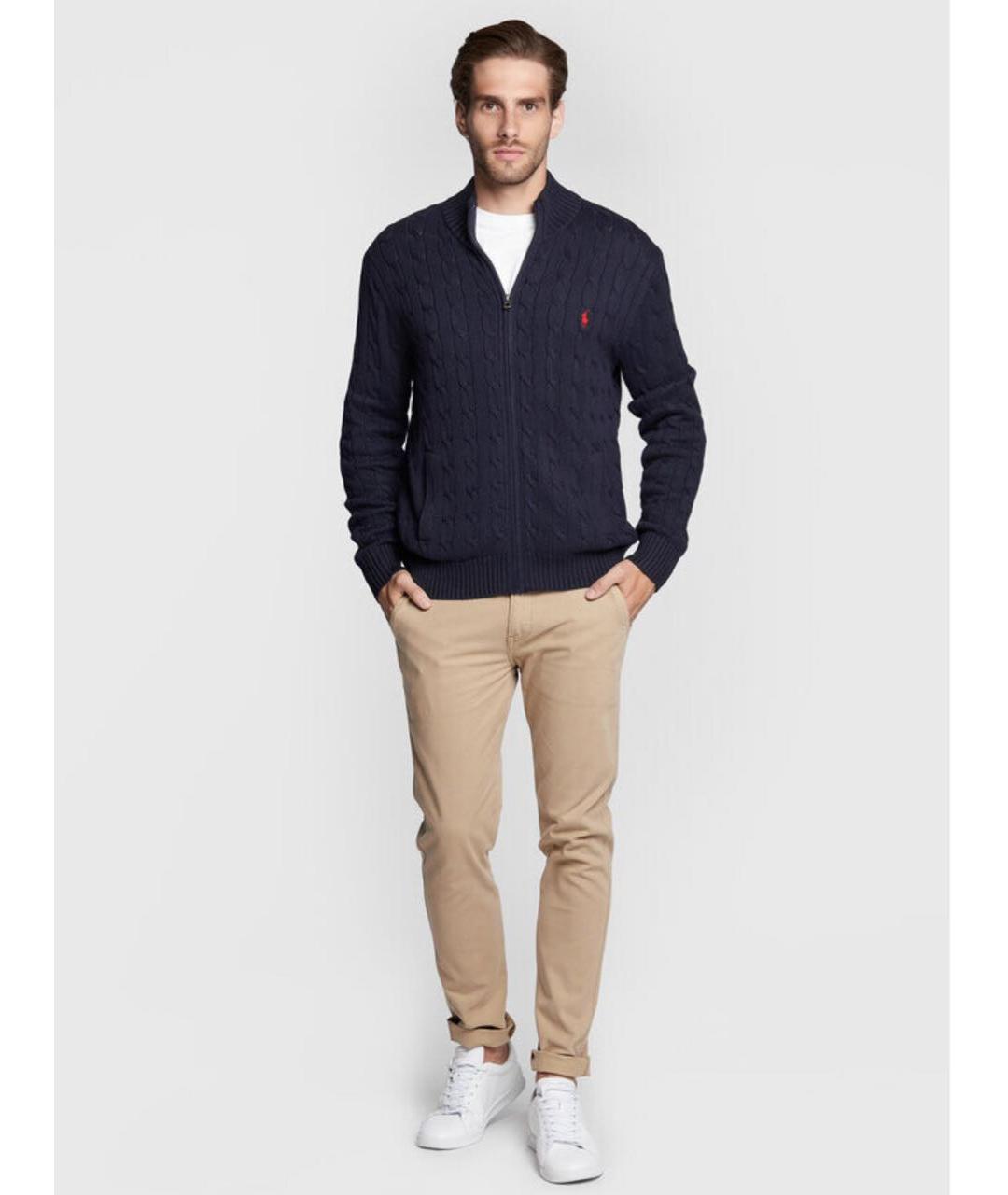 POLO RALPH LAUREN Белые кожаные низкие кроссовки / кеды, фото 4