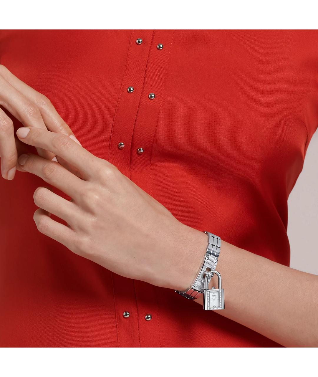 HERMES Серебряные часы, фото 3