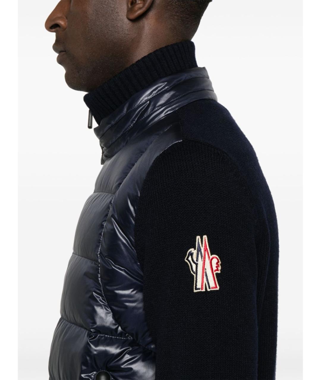 MONCLER GRENOBLE Синяя полиэстеровая куртка, фото 2