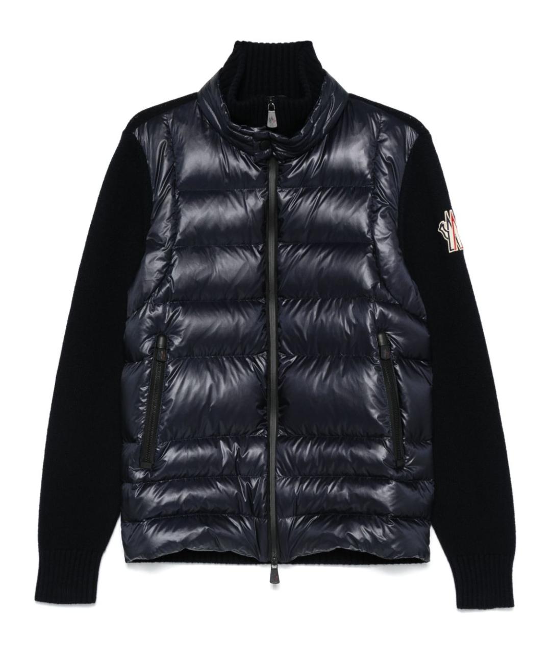 MONCLER GRENOBLE Синяя полиэстеровая куртка, фото 1