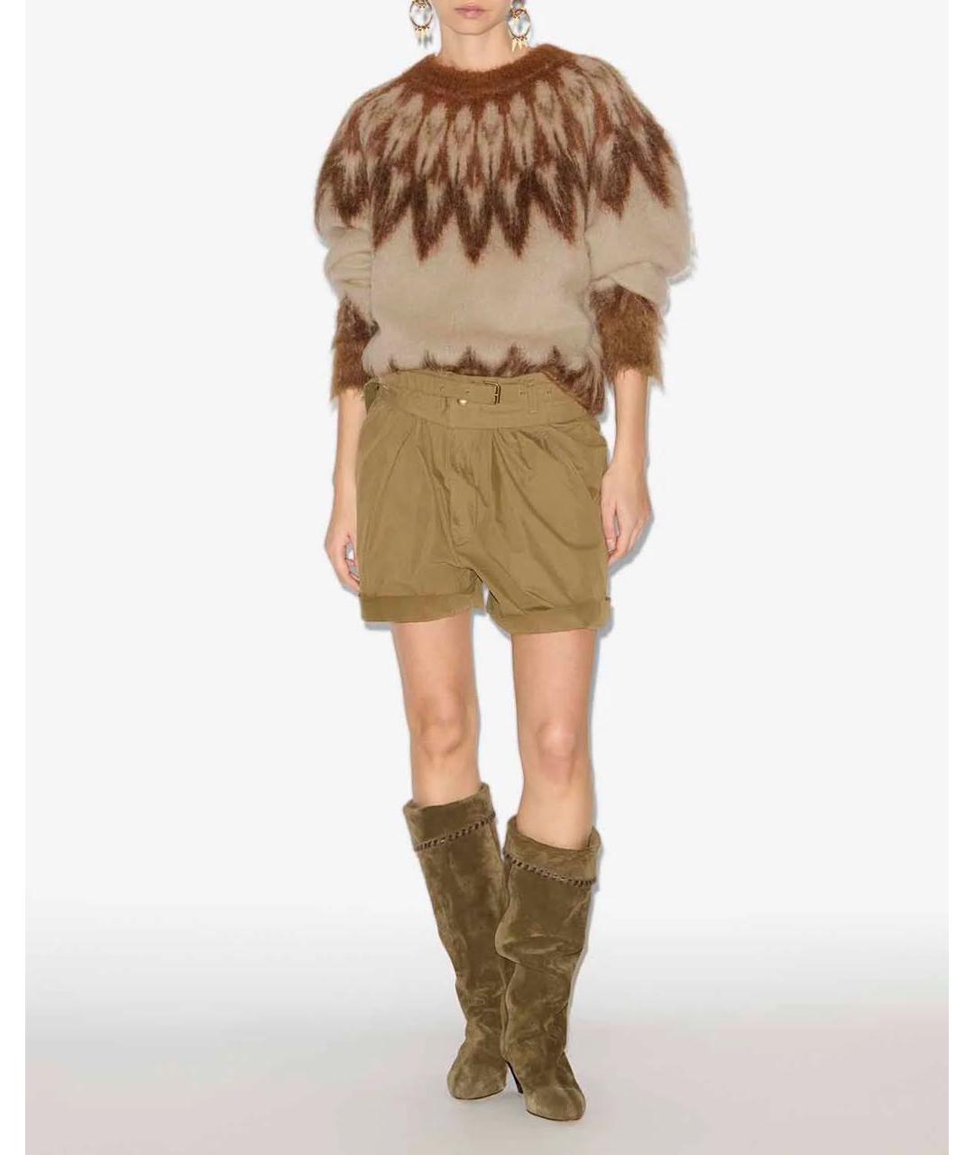 ISABEL MARANT Бежевый шерстяной джемпер / свитер, фото 2