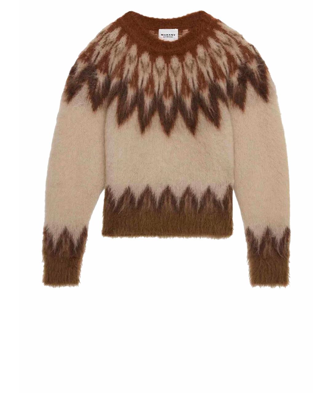 ISABEL MARANT Бежевый шерстяной джемпер / свитер, фото 1