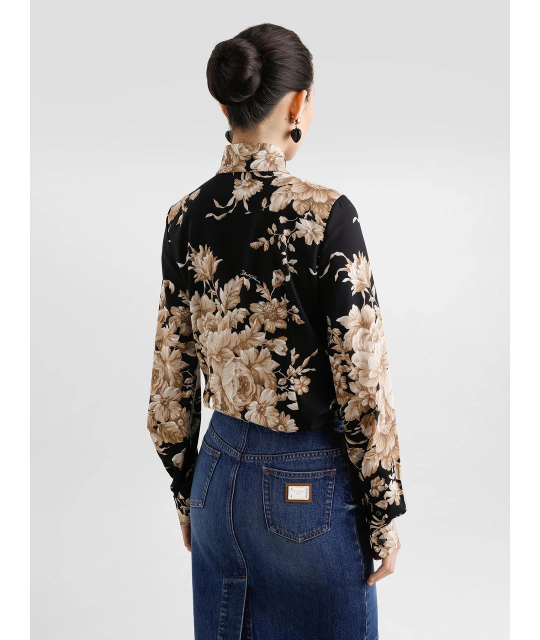 DOLCE&GABBANA Мульти шелковая рубашка, фото 4