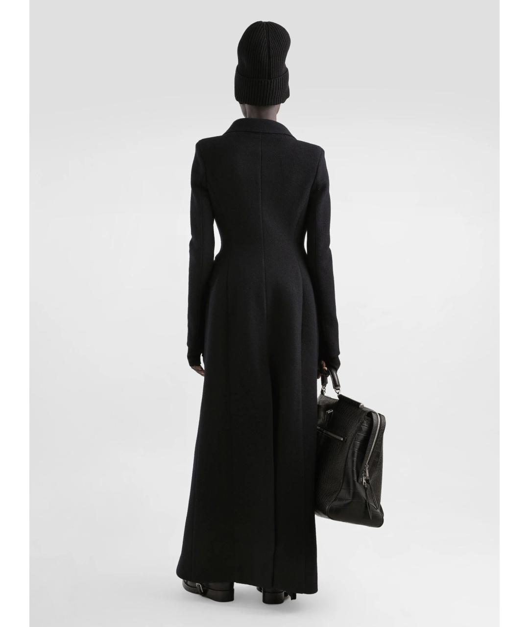 DOLCE&GABBANA Черное шерстяное пальто, фото 4