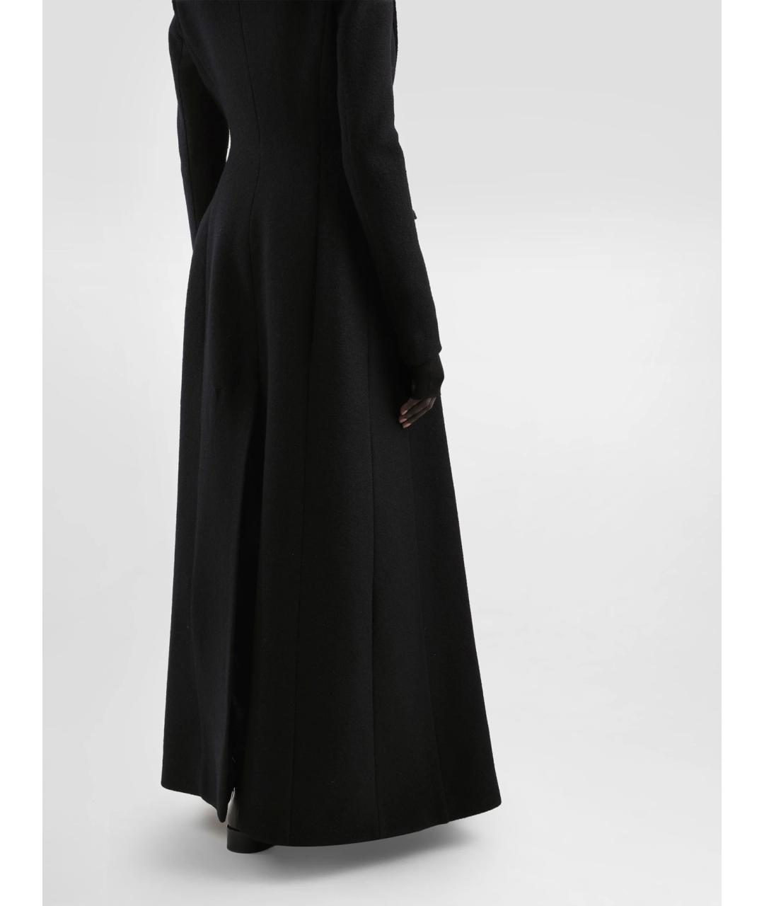 DOLCE&GABBANA Черное шерстяное пальто, фото 3