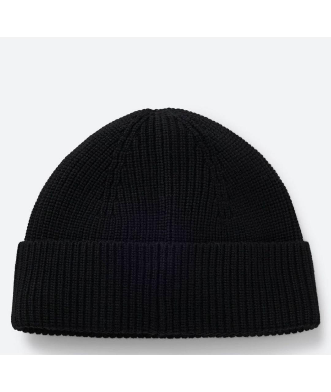 HUGO Черная шерстяная шапка, фото 2