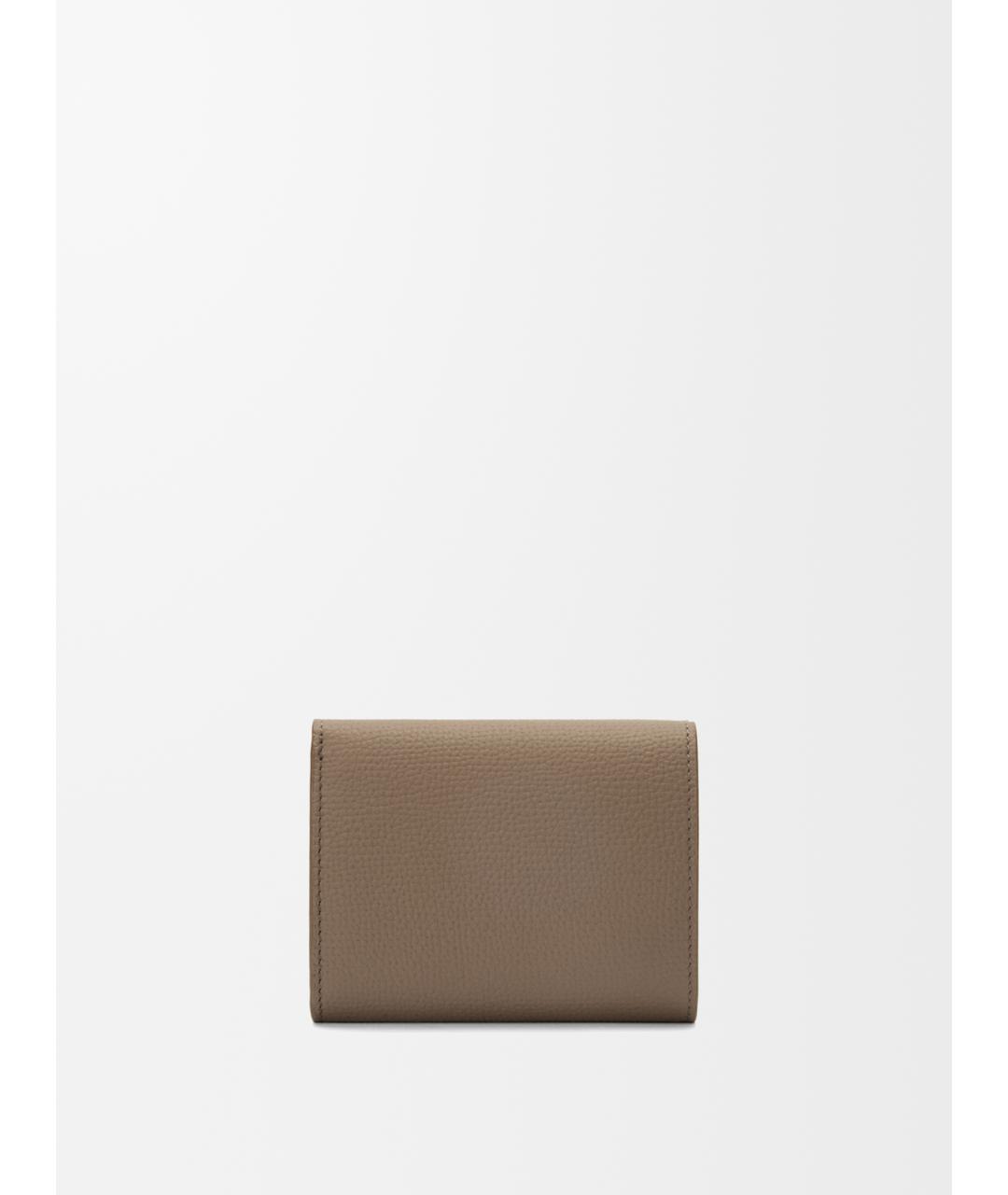 LOEWE Бежевый кожаный кошелек, фото 3