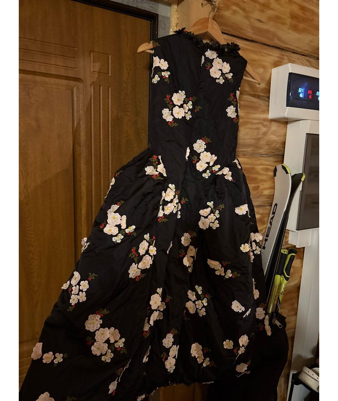 MONCLER Черный полиэстеровый пуховик, фото 2