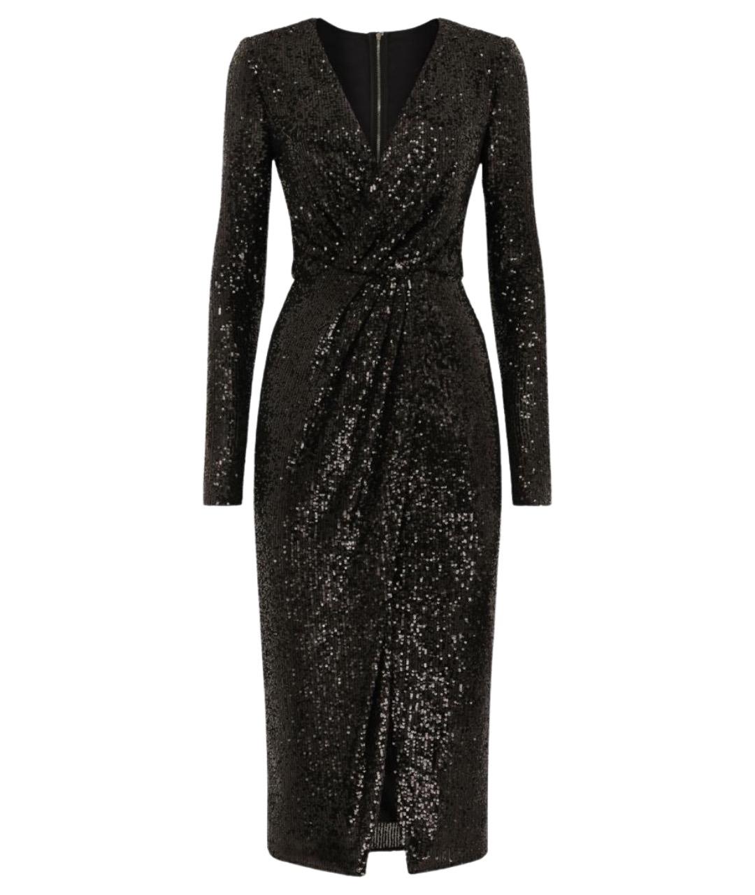 DOLCE&GABBANA Черное полиэстеровое повседневное платье, фото 1