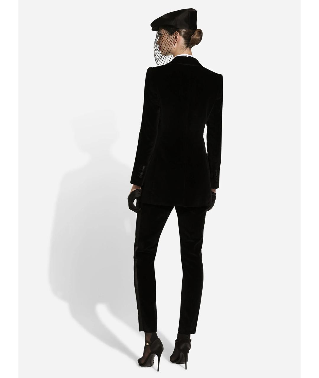 DOLCE&GABBANA Черный хлопковый жакет/пиджак, фото 3