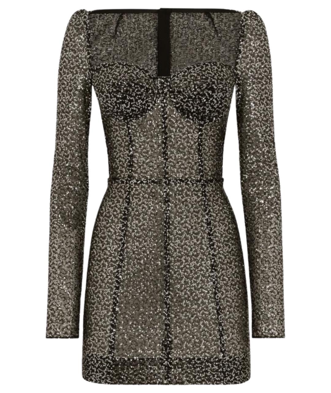 DOLCE&GABBANA Мульти полиэстеровое вечернее платье, фото 1