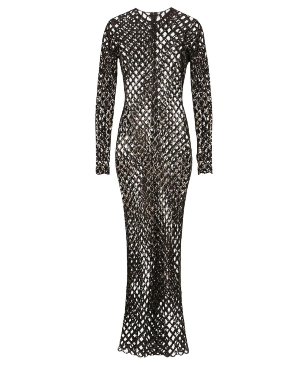 DOLCE&GABBANA Черное полиэстеровое коктейльное платье, фото 1