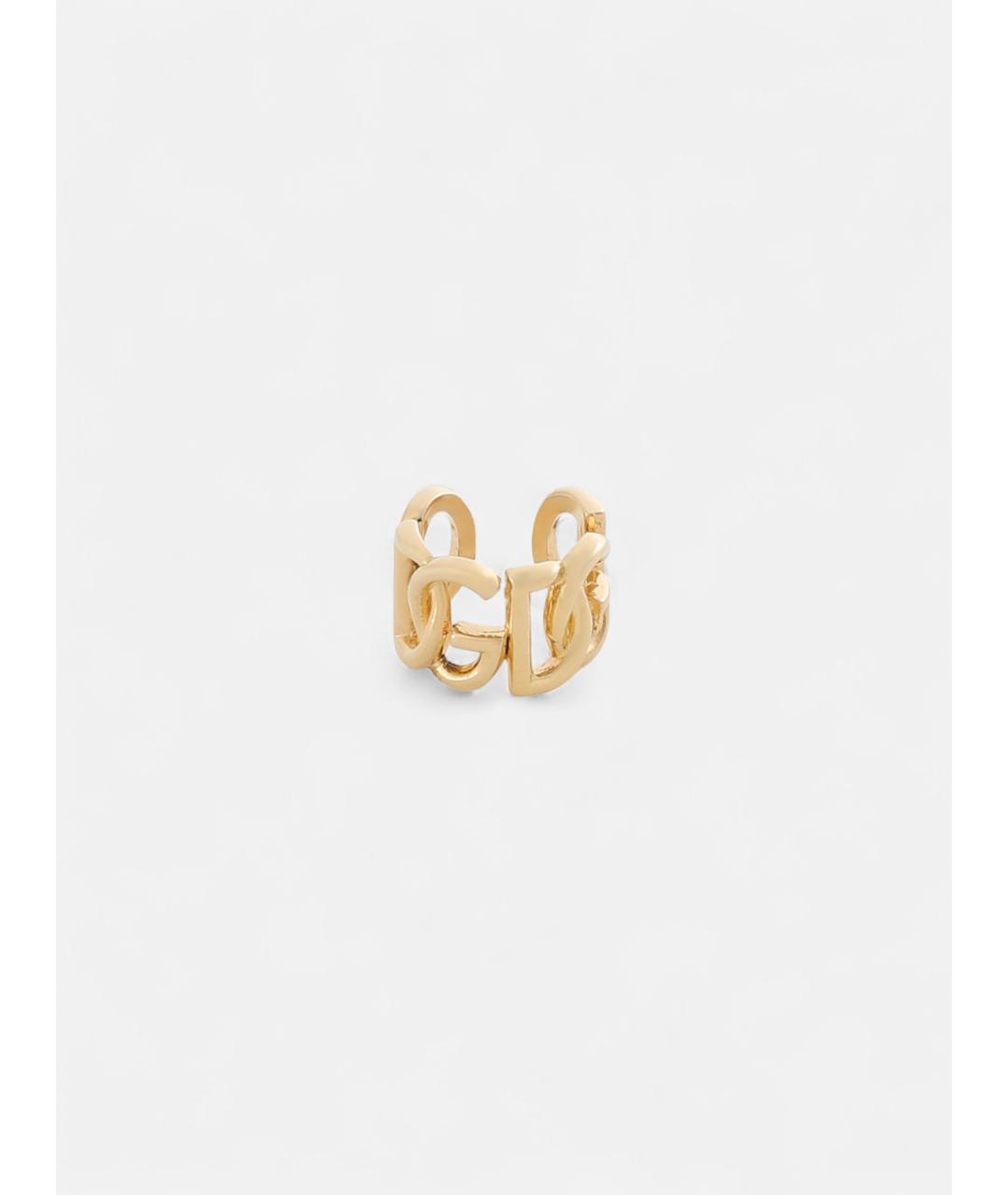 DOLCE&GABBANA Золотые металлические серьги, фото 3
