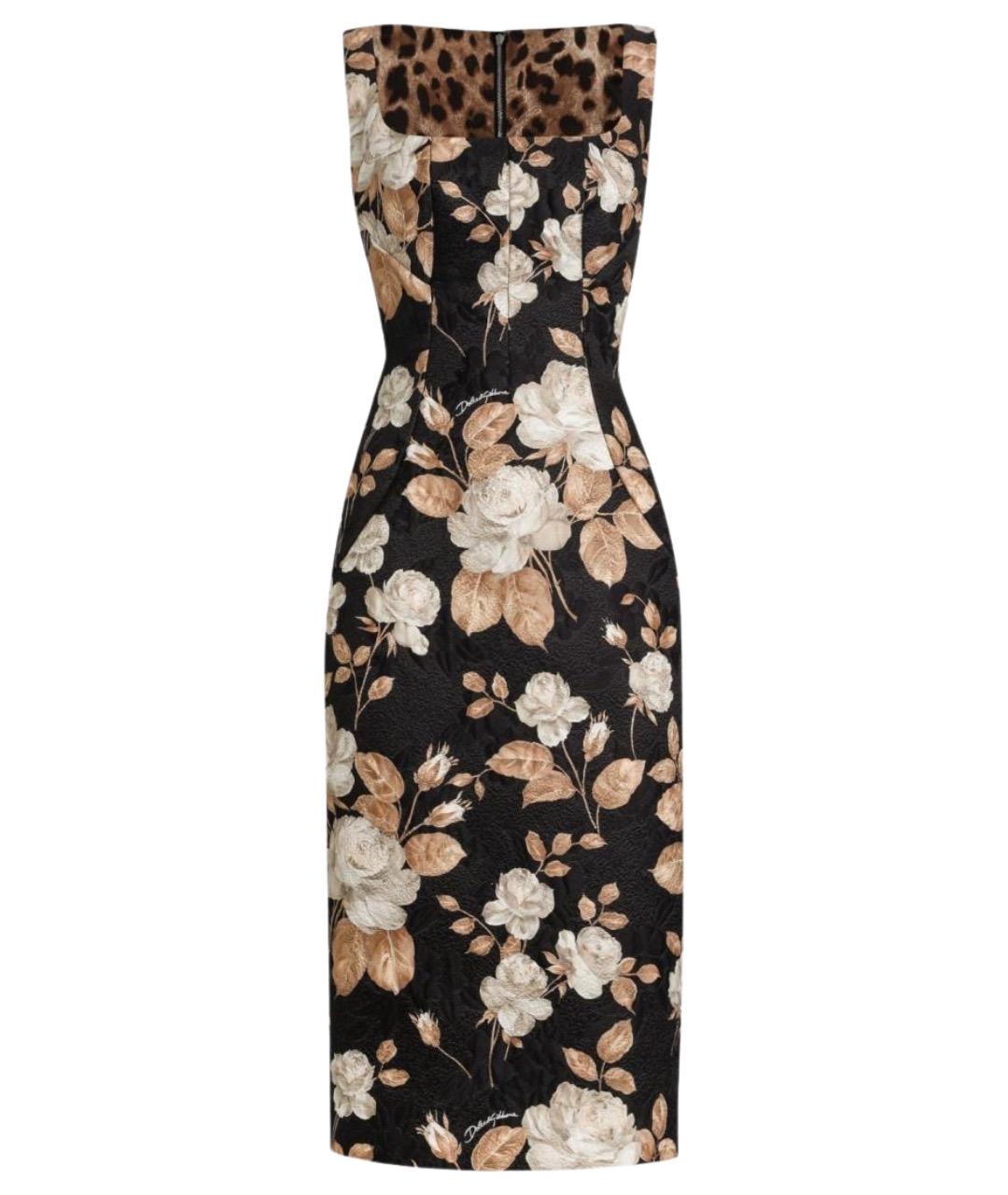 DOLCE&GABBANA Мульти хлопковое повседневное платье, фото 1