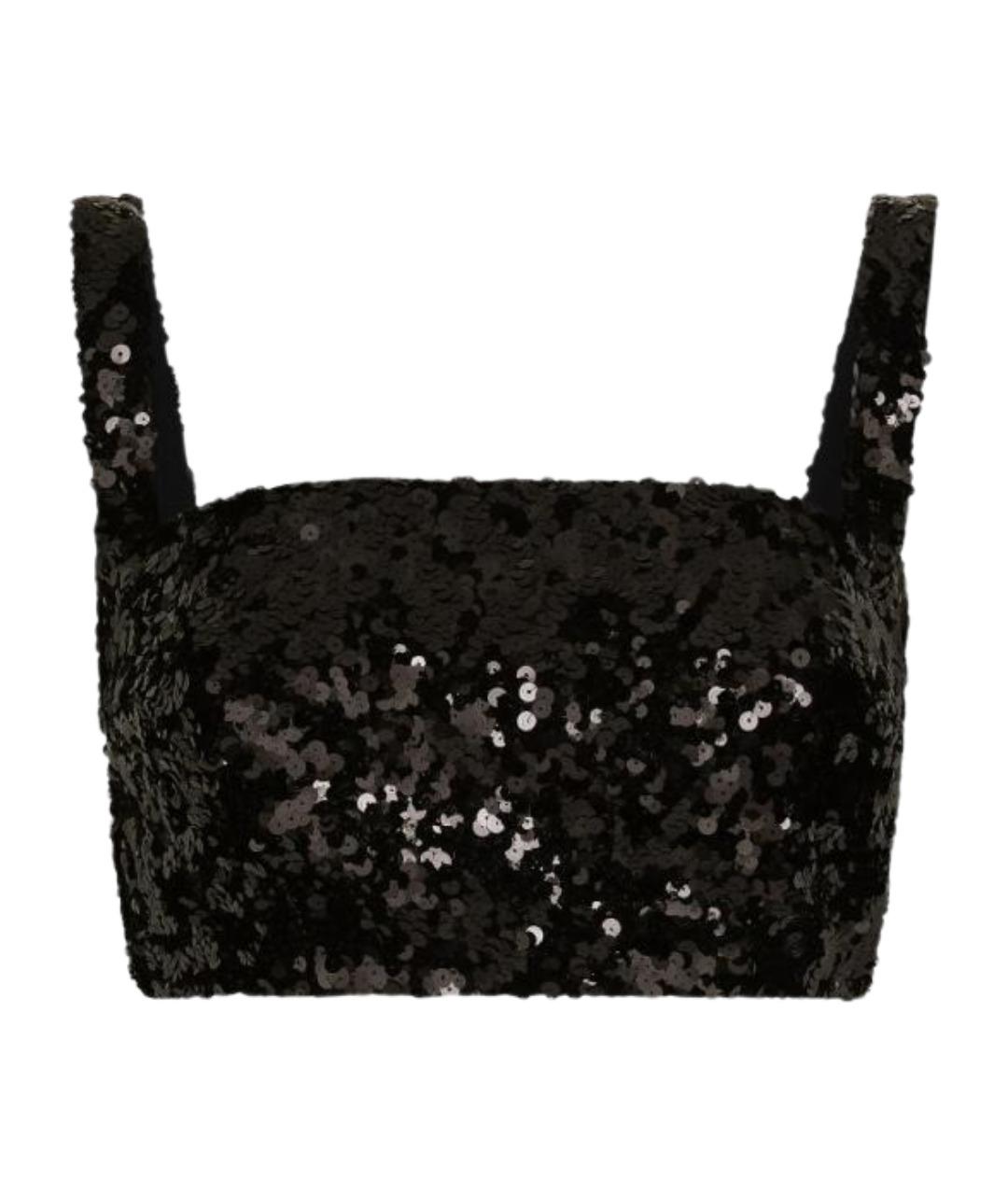 DOLCE&GABBANA Черная полиамидовая блузы, фото 1