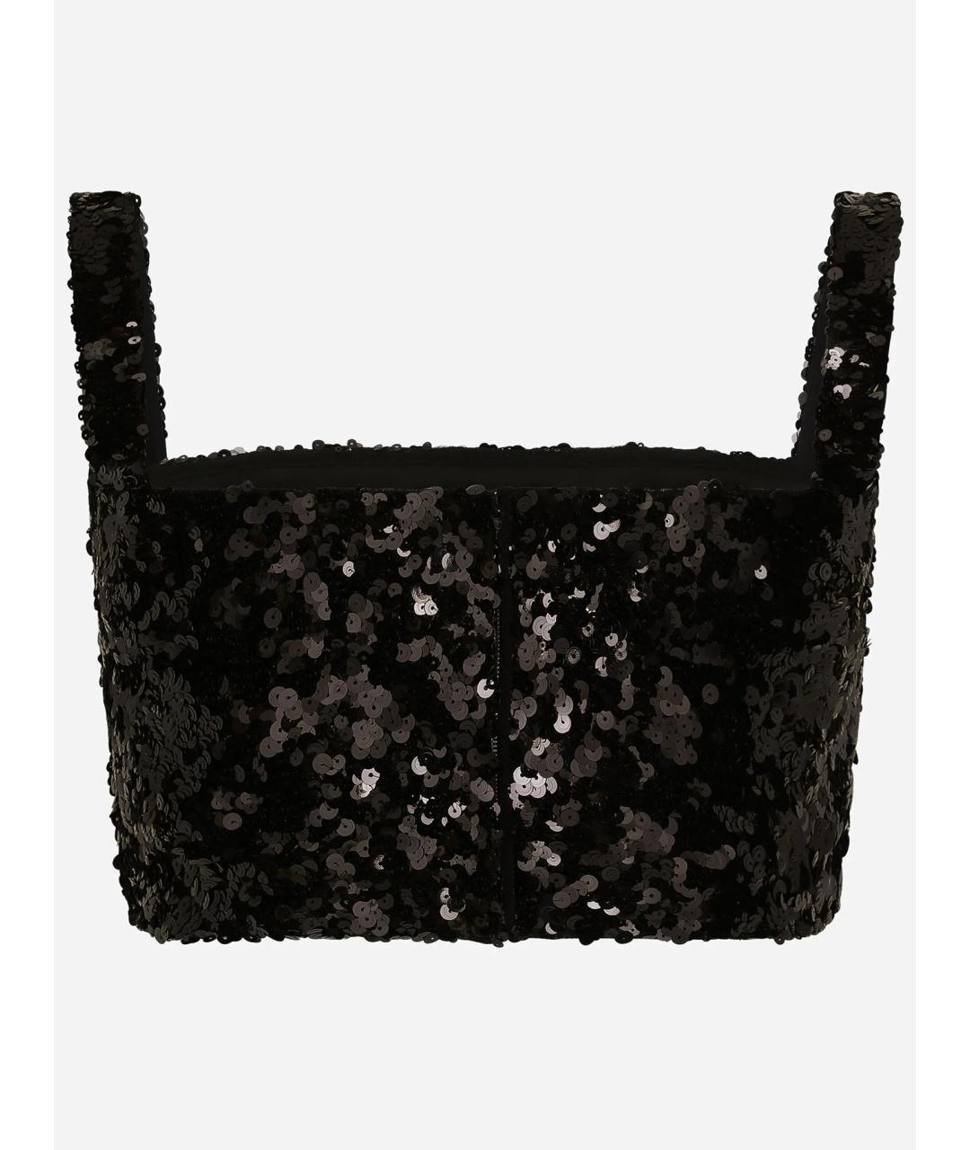 DOLCE&GABBANA Черная полиамидовая блузы, фото 2