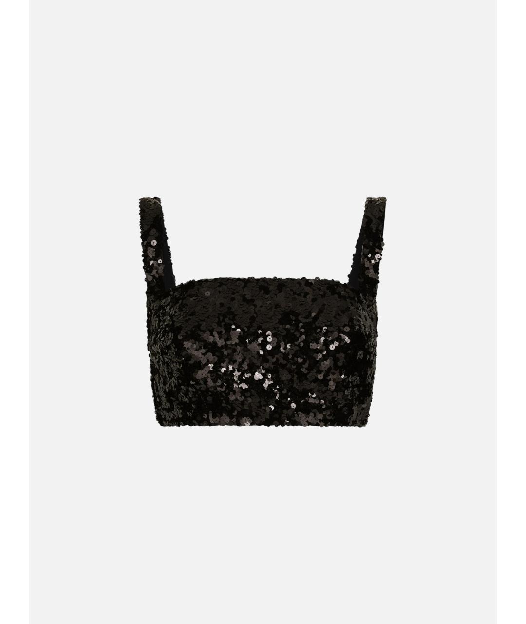 DOLCE&GABBANA Черная полиамидовая блузы, фото 3