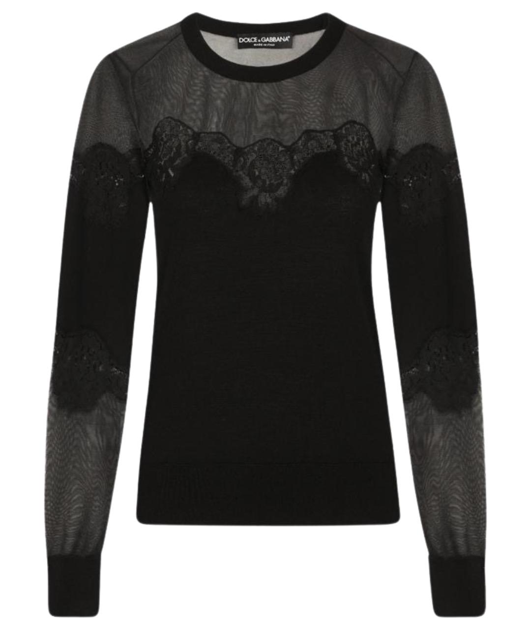 DOLCE&GABBANA Черная кашемировая блузы, фото 1