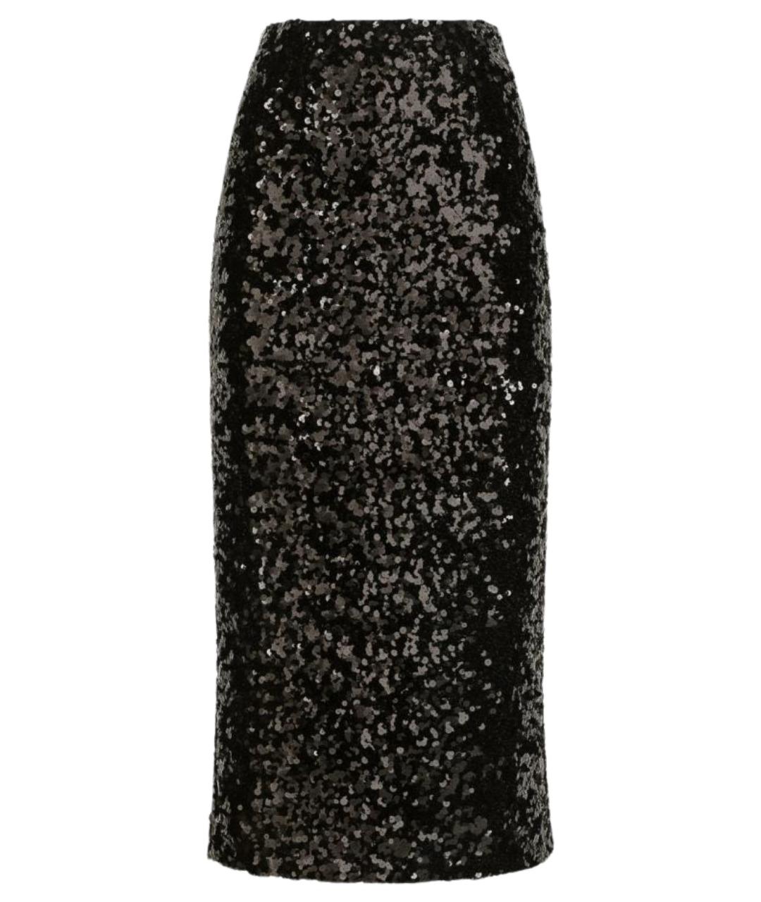 DOLCE&GABBANA Черная полиамидовая юбка миди, фото 1