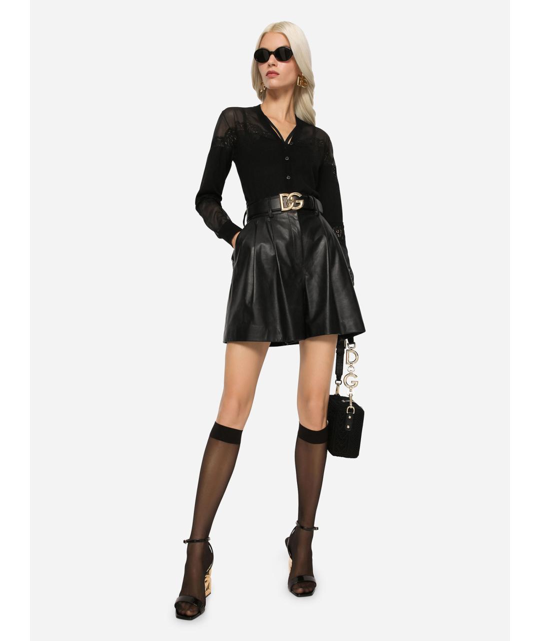 DOLCE&GABBANA Черный кашемировый кардиган, фото 2