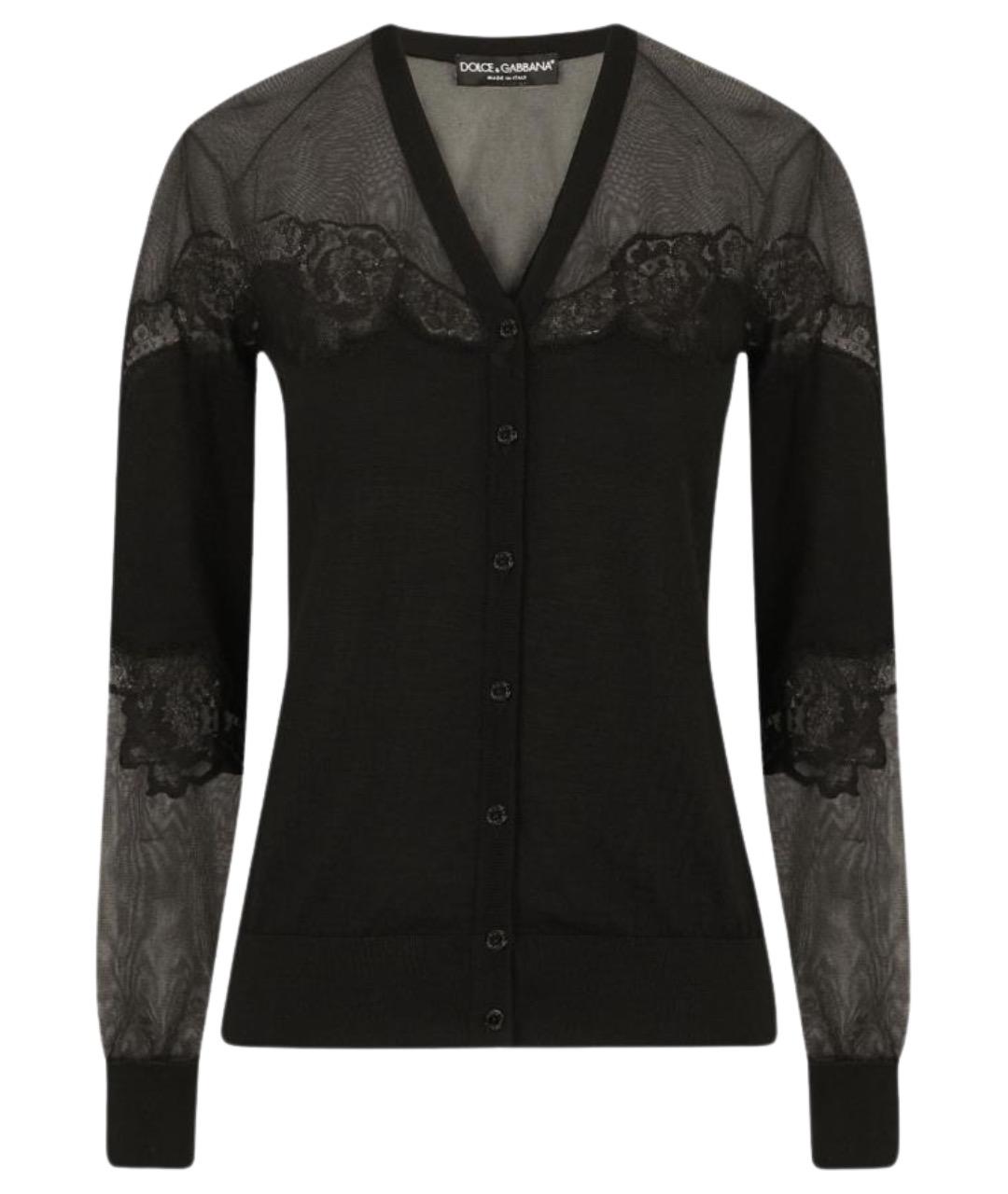 DOLCE&GABBANA Черный кашемировый кардиган, фото 1