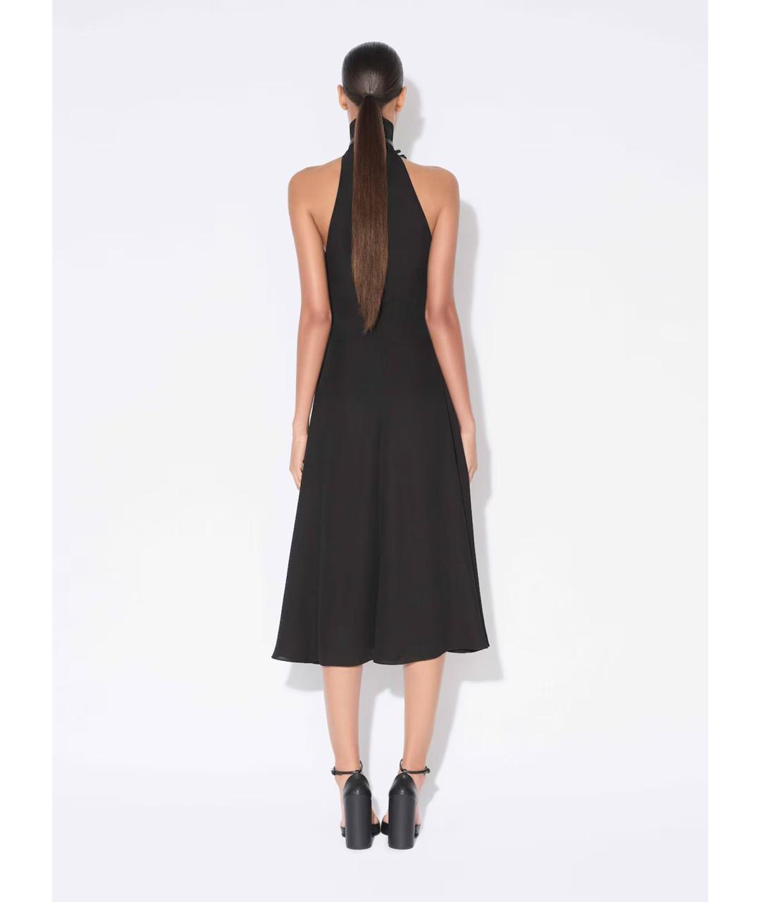 ALAIA Черное вискозное вечернее платье, фото 4