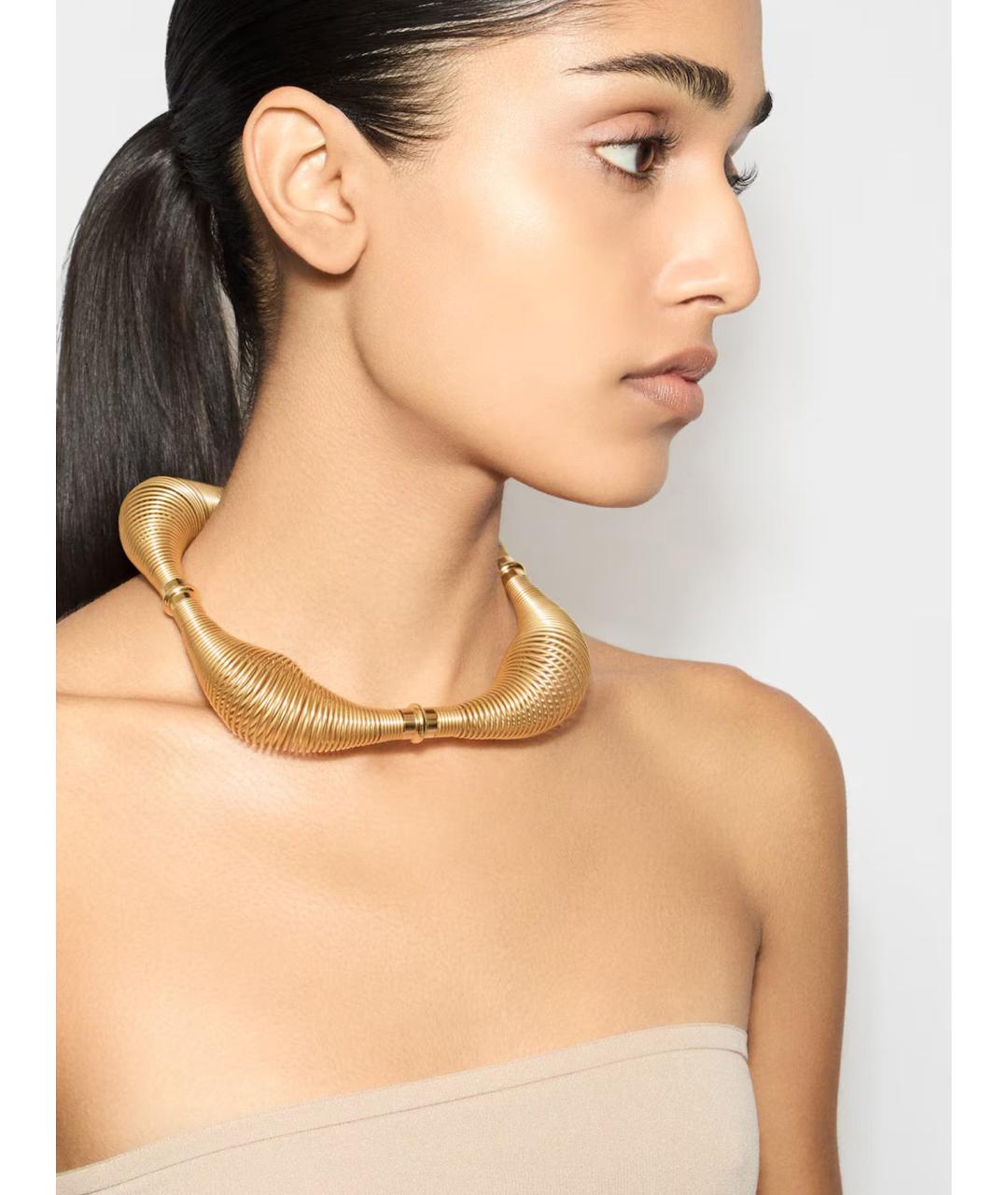 ALAIA Золотое металлическое колье, фото 2