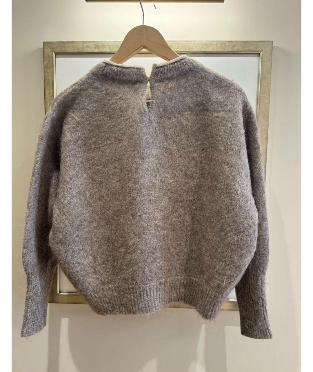 BRUNELLO CUCINELLI Бежевый шерстяной джемпер / свитер, фото 2