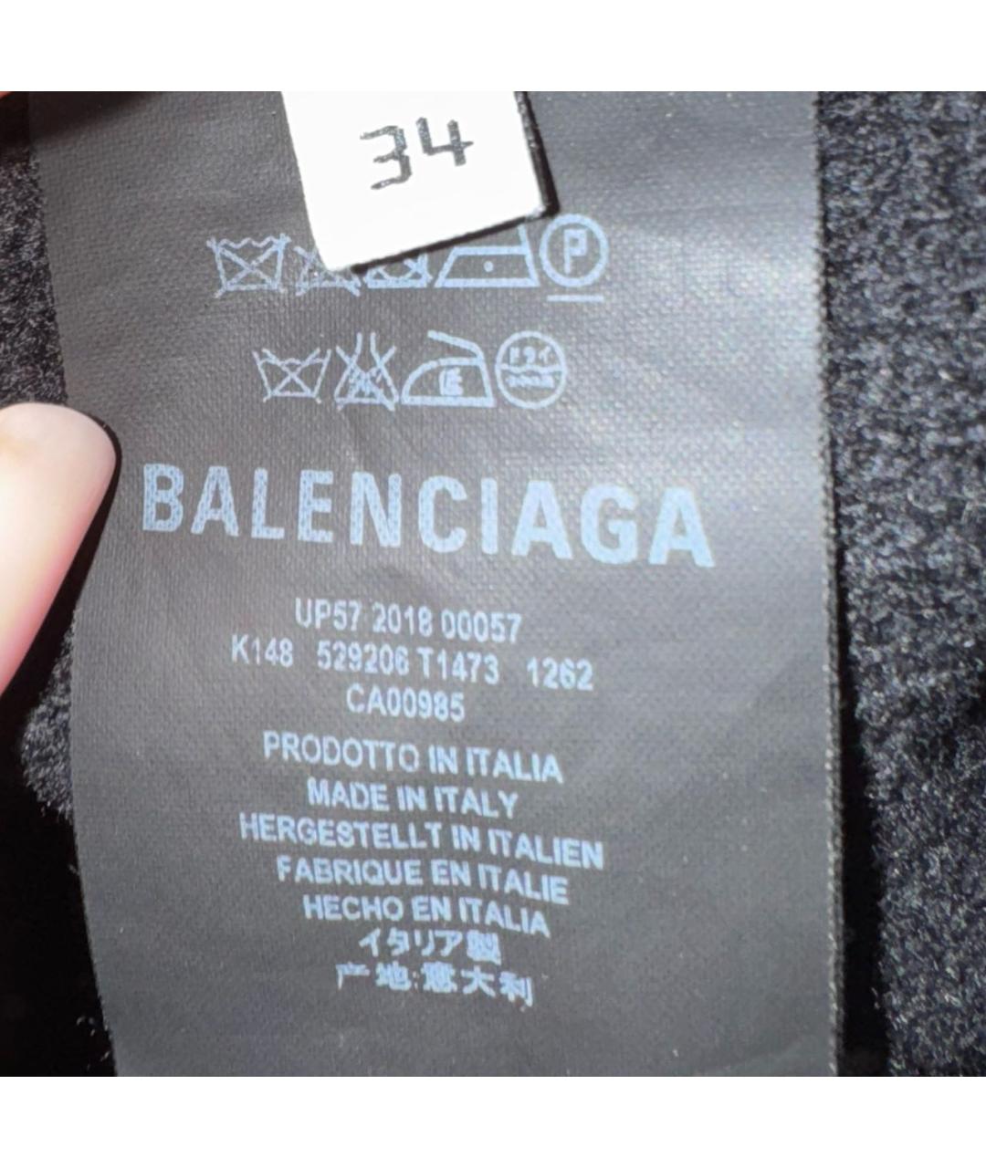 BALENCIAGA Серый шерстяной джемпер / свитер, фото 3