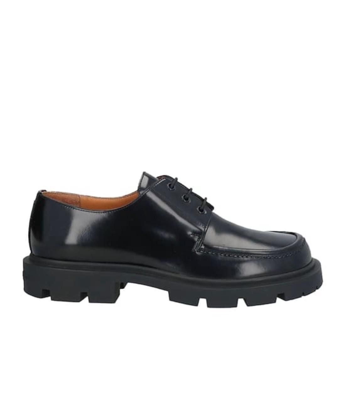 MAISON MARGIELA Черные кожаные туфли, фото 1