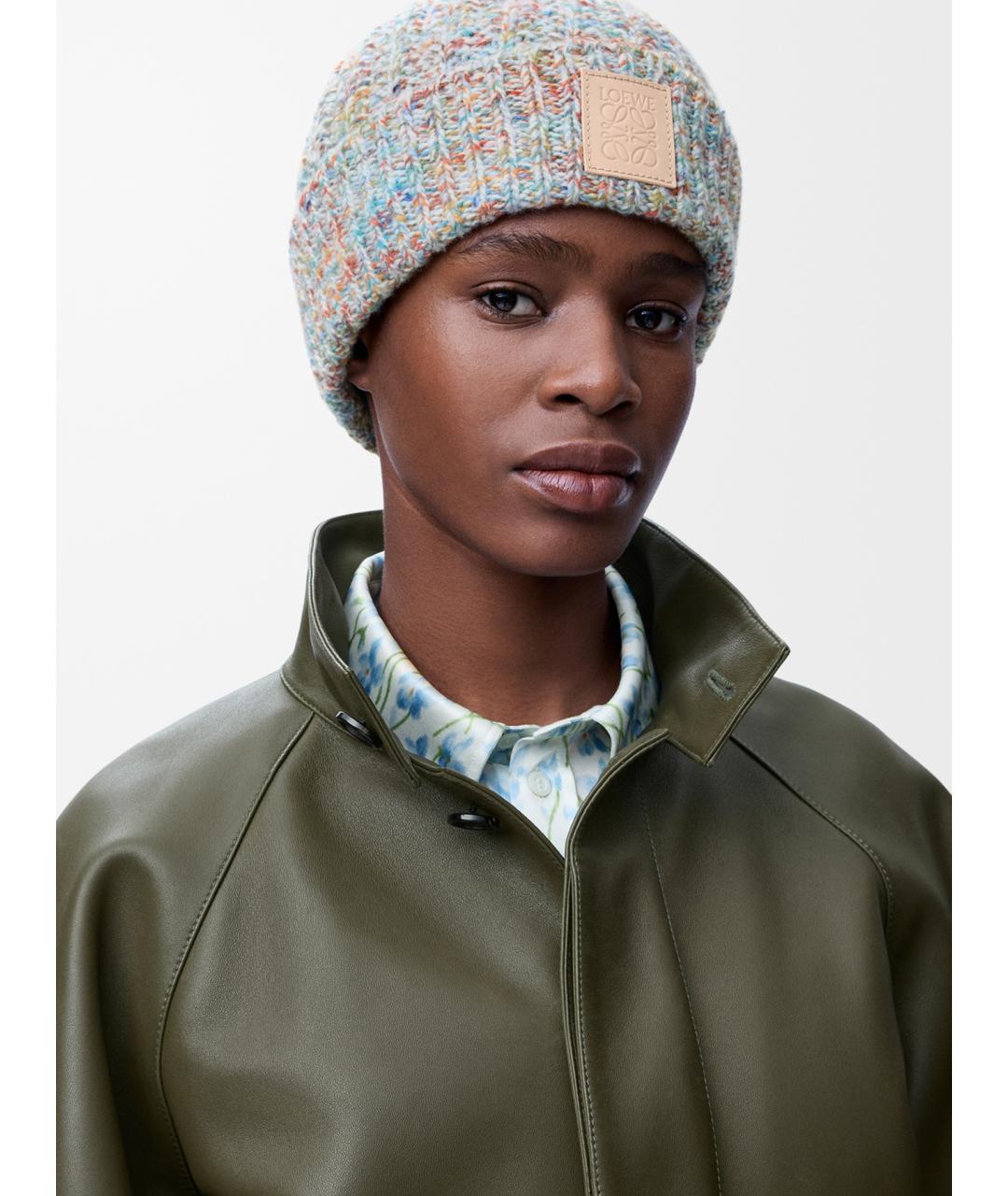 LOEWE Мульти шерстяная шапка, фото 2
