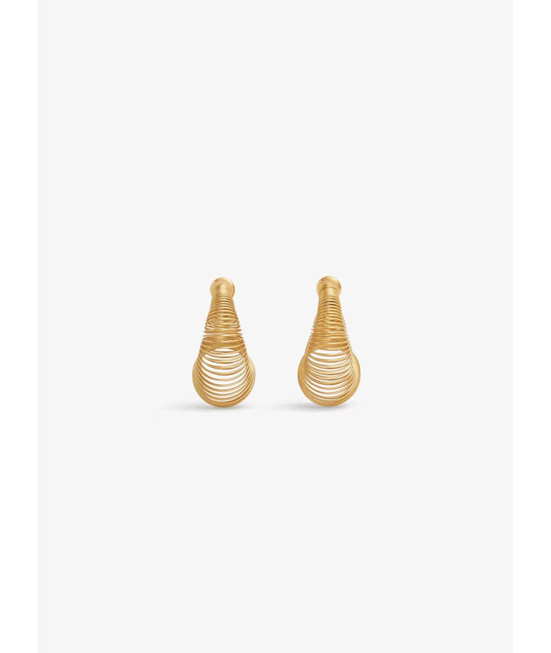 ALAIA Золотые металлические серьги, фото 2