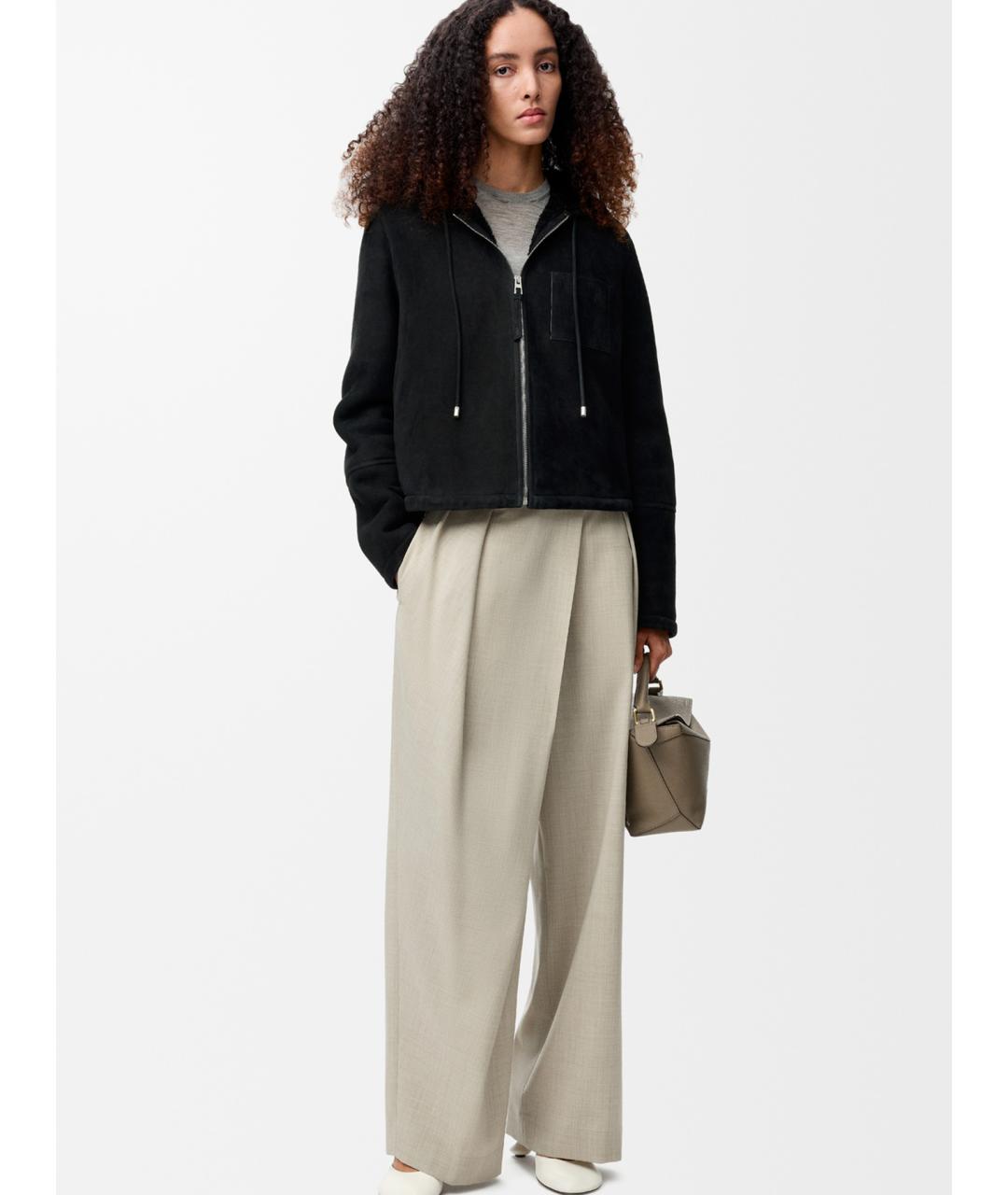 LOEWE Черная шерстяная куртка, фото 2