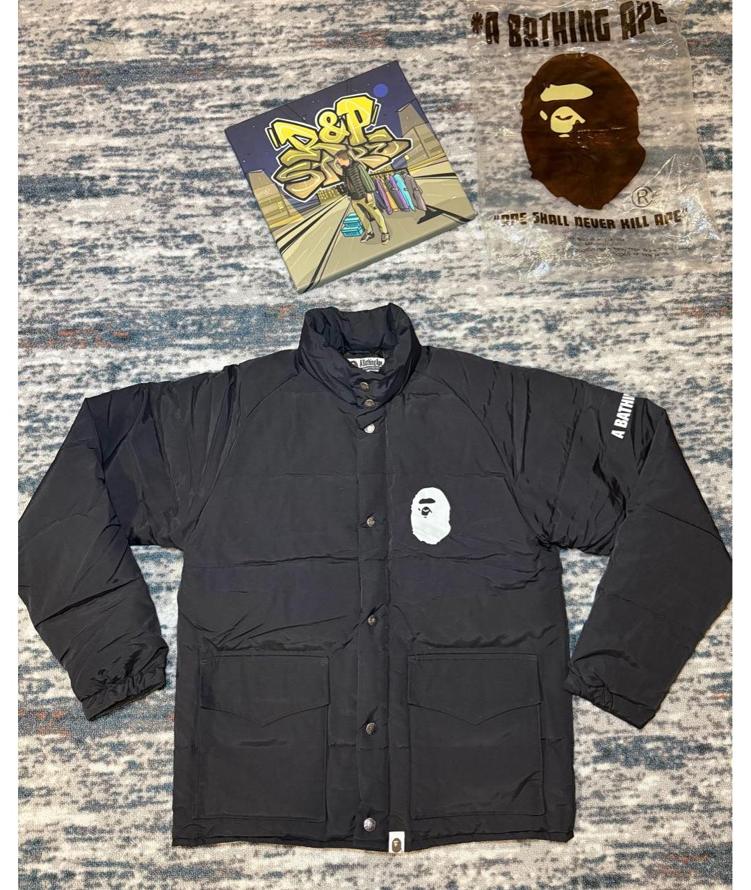 BAPE Черный пуховик, фото 1