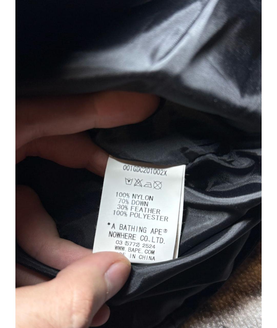 BAPE Черный пуховик, фото 6