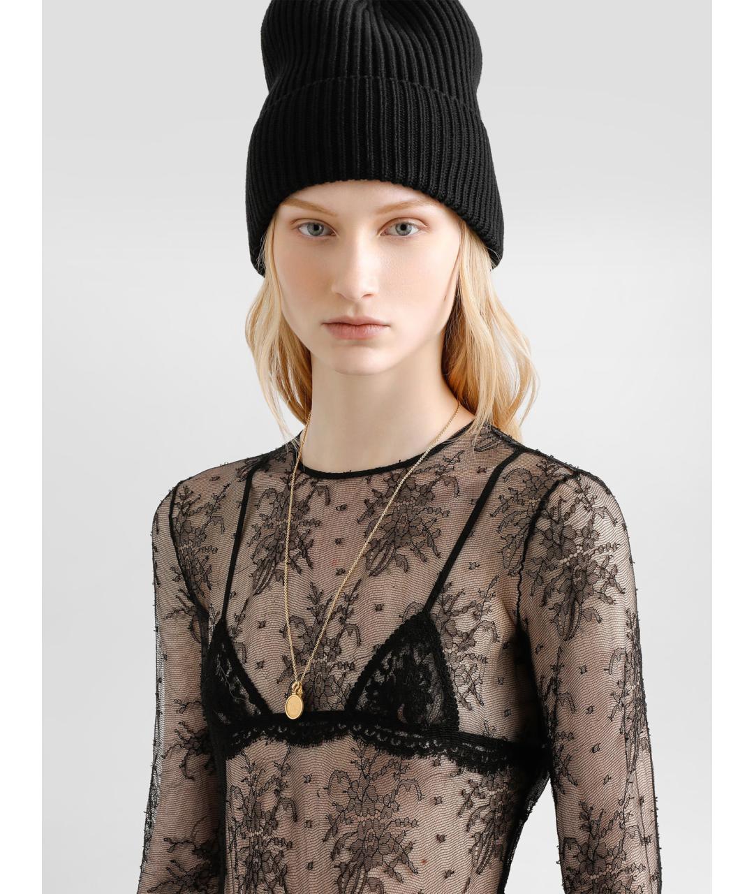 DOLCE&GABBANA Черная полиамидовая блузы, фото 3