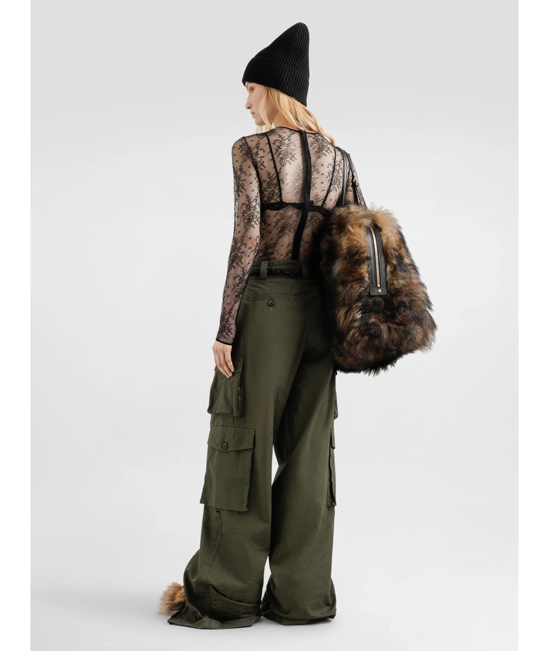 DOLCE&GABBANA Черная полиамидовая блузы, фото 4