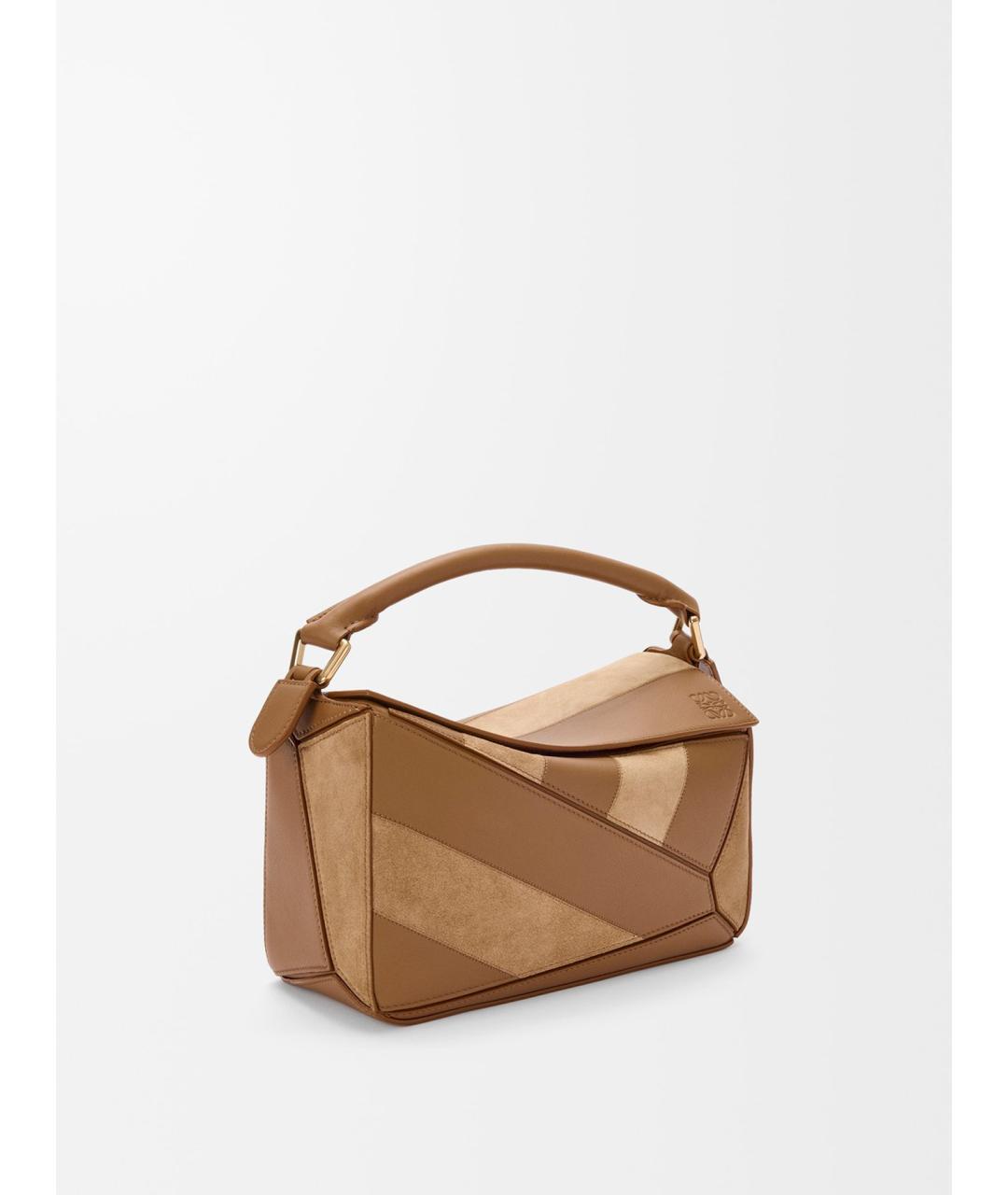 LOEWE Бежевая кожаная сумка через плечо, фото 2