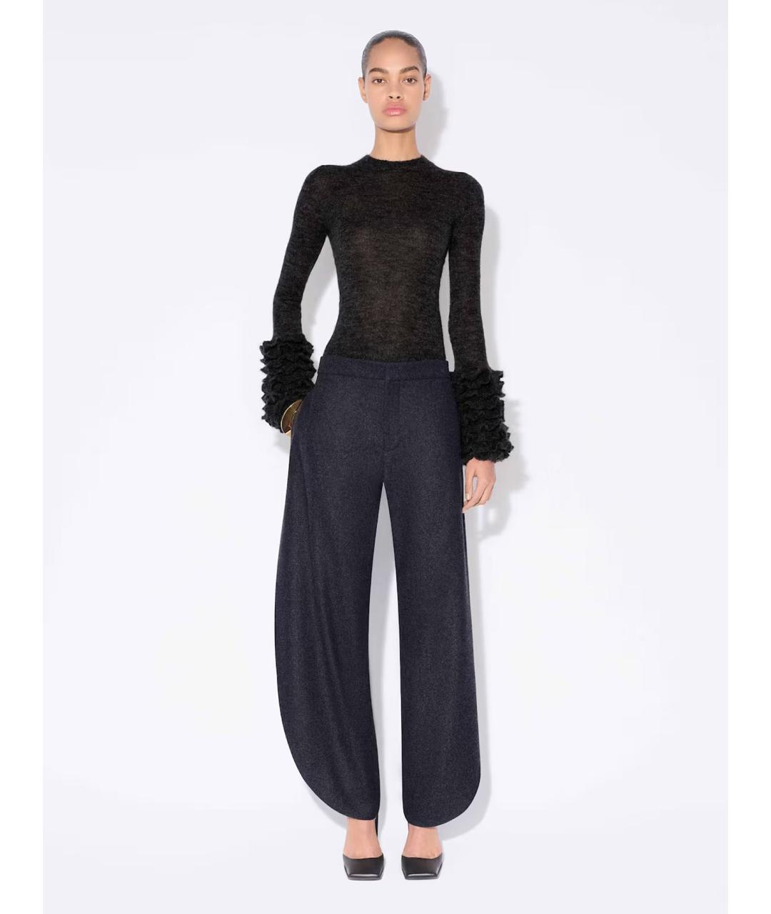 ALAIA Черный шерстяной джемпер / свитер, фото 2