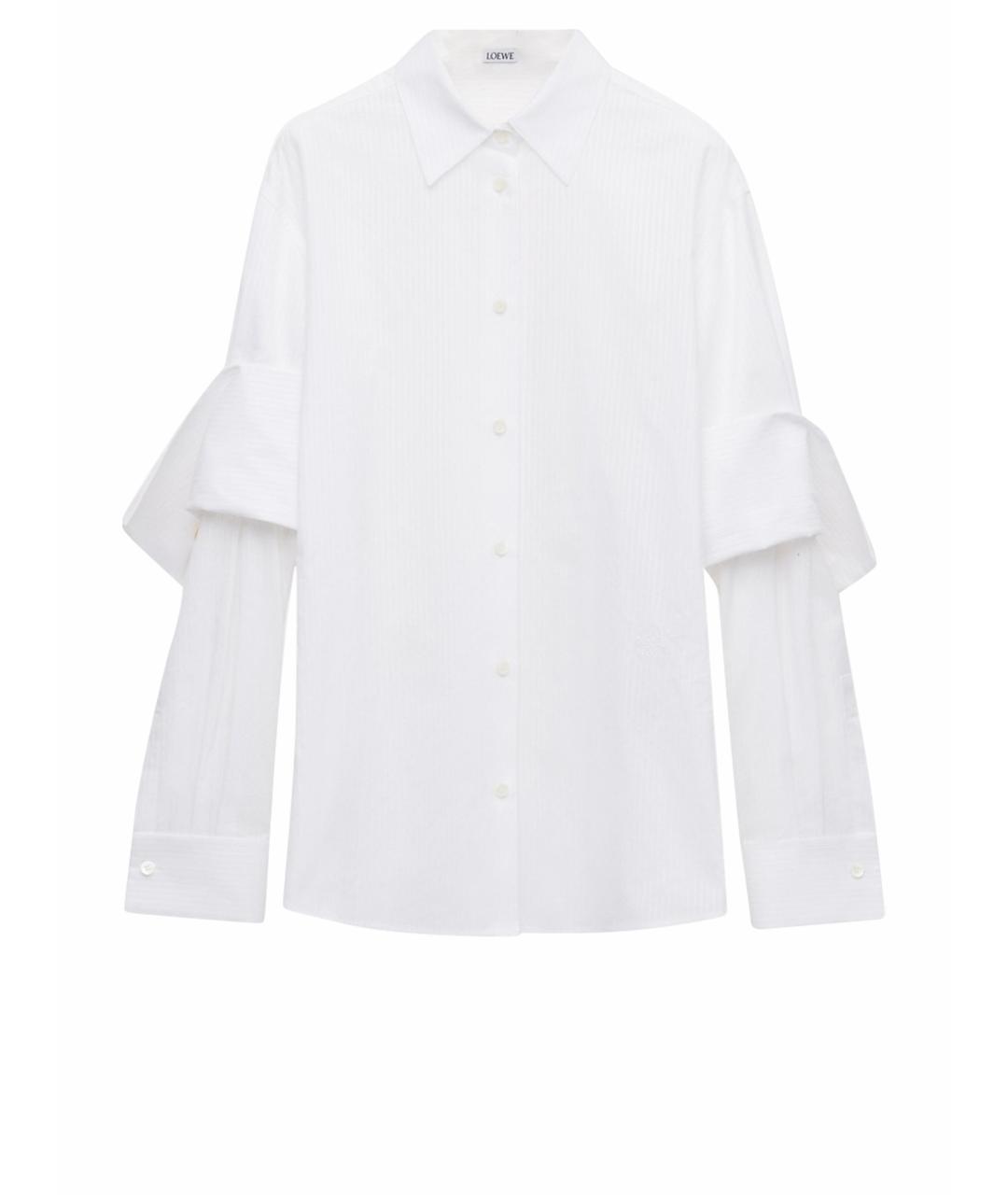 LOEWE Белая хлопковая рубашка, фото 1