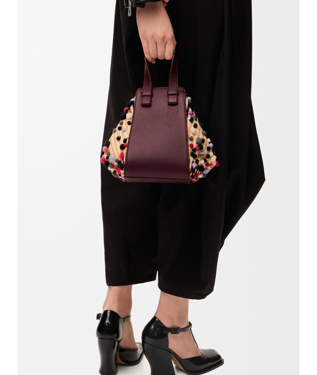 LOEWE Мульти хлопковая сумка с короткими ручками, фото 4