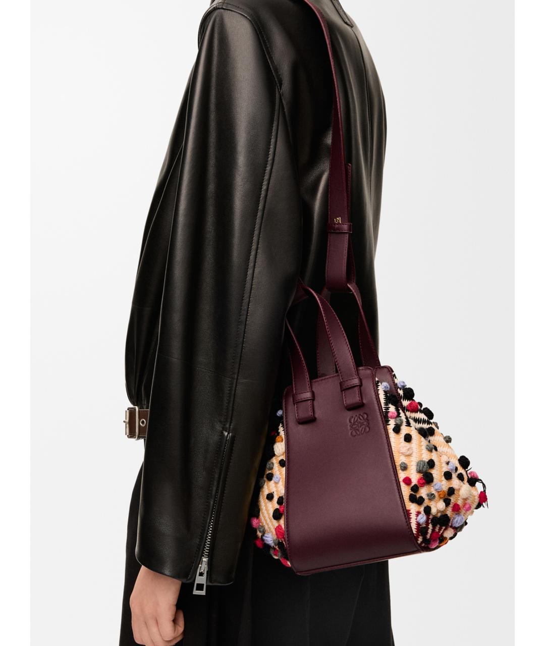 LOEWE Мульти хлопковая сумка с короткими ручками, фото 2