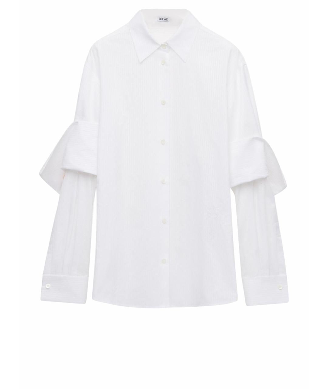 LOEWE Белая хлопковая рубашка, фото 1