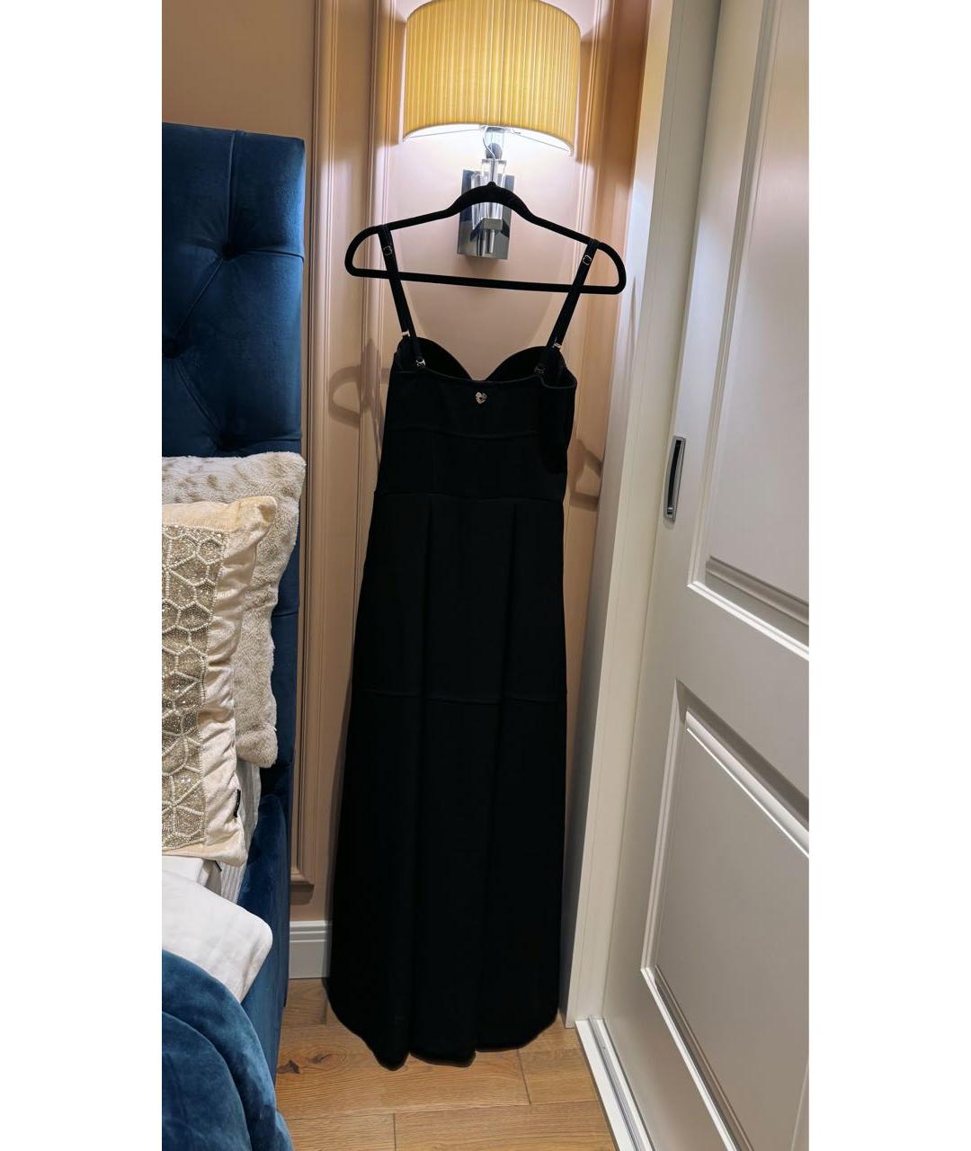 TWIN-SET Черное полиэстеровое вечернее платье, фото 4