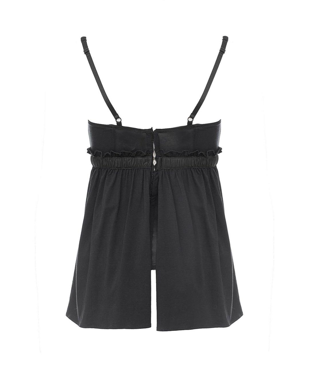 PINKO Черный хлопко-эластановый корсет, фото 2