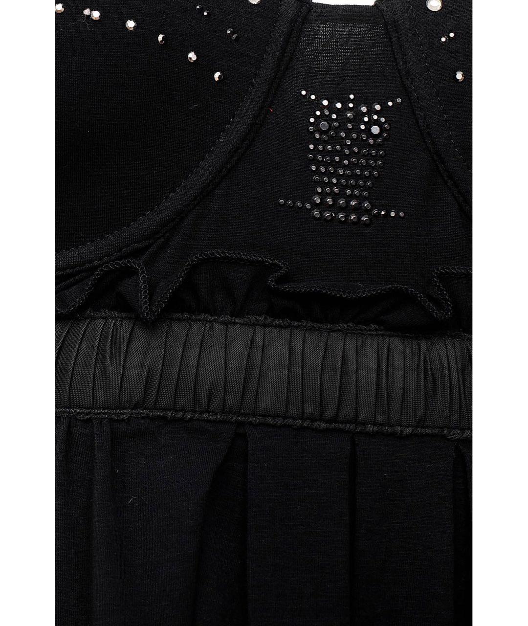 PINKO Черный хлопко-эластановый корсет, фото 8