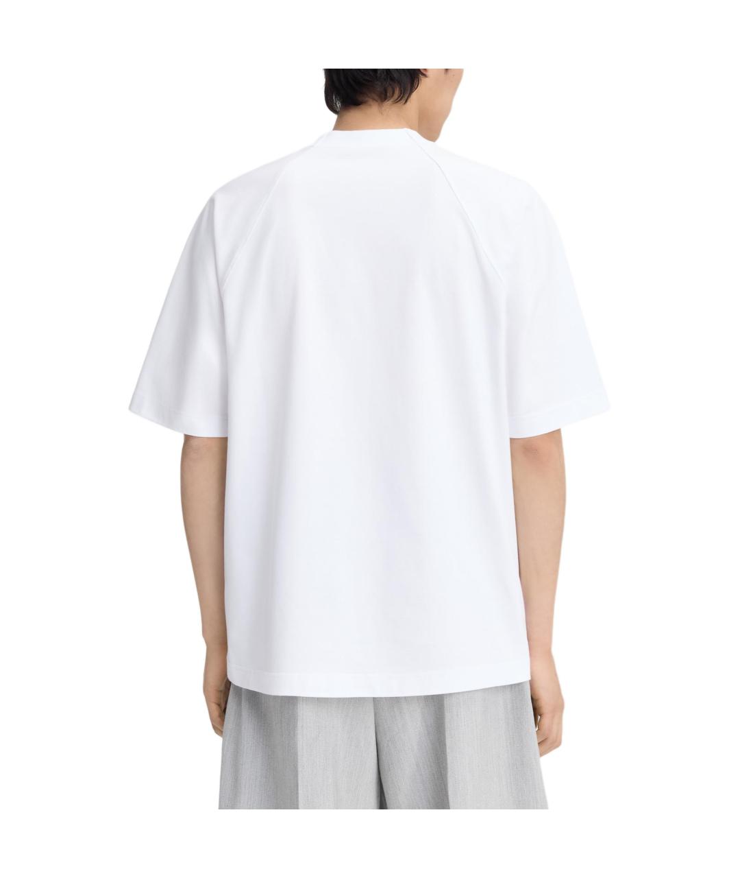 JACQUEMUS Белая хлопковая футболка, фото 2