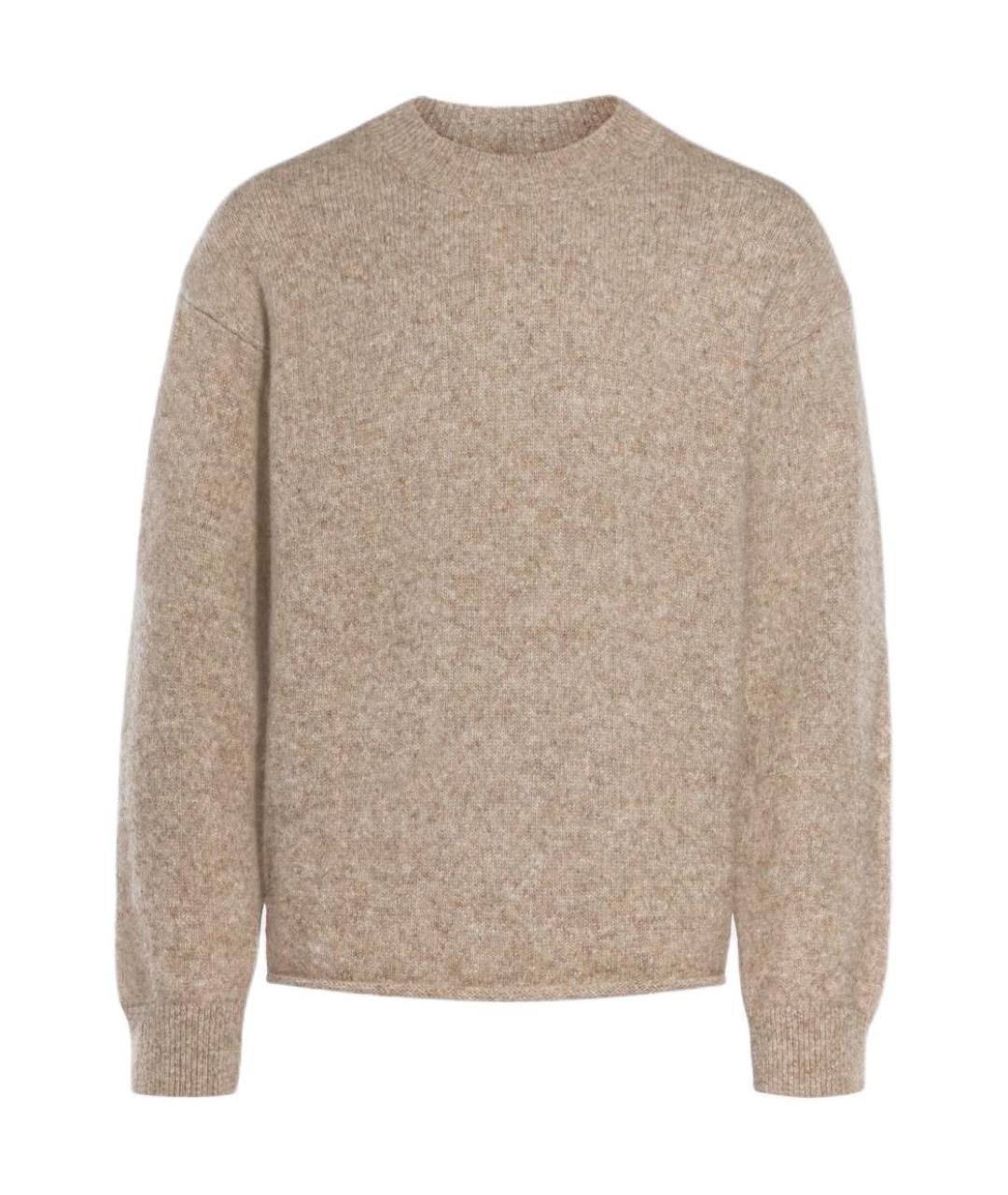 JACQUEMUS Бежевый шерстяной джемпер / свитер, фото 1