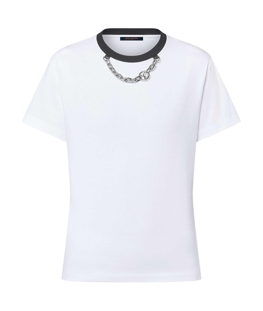 LOUIS VUITTON Белая хлопковая футболка, фото 1