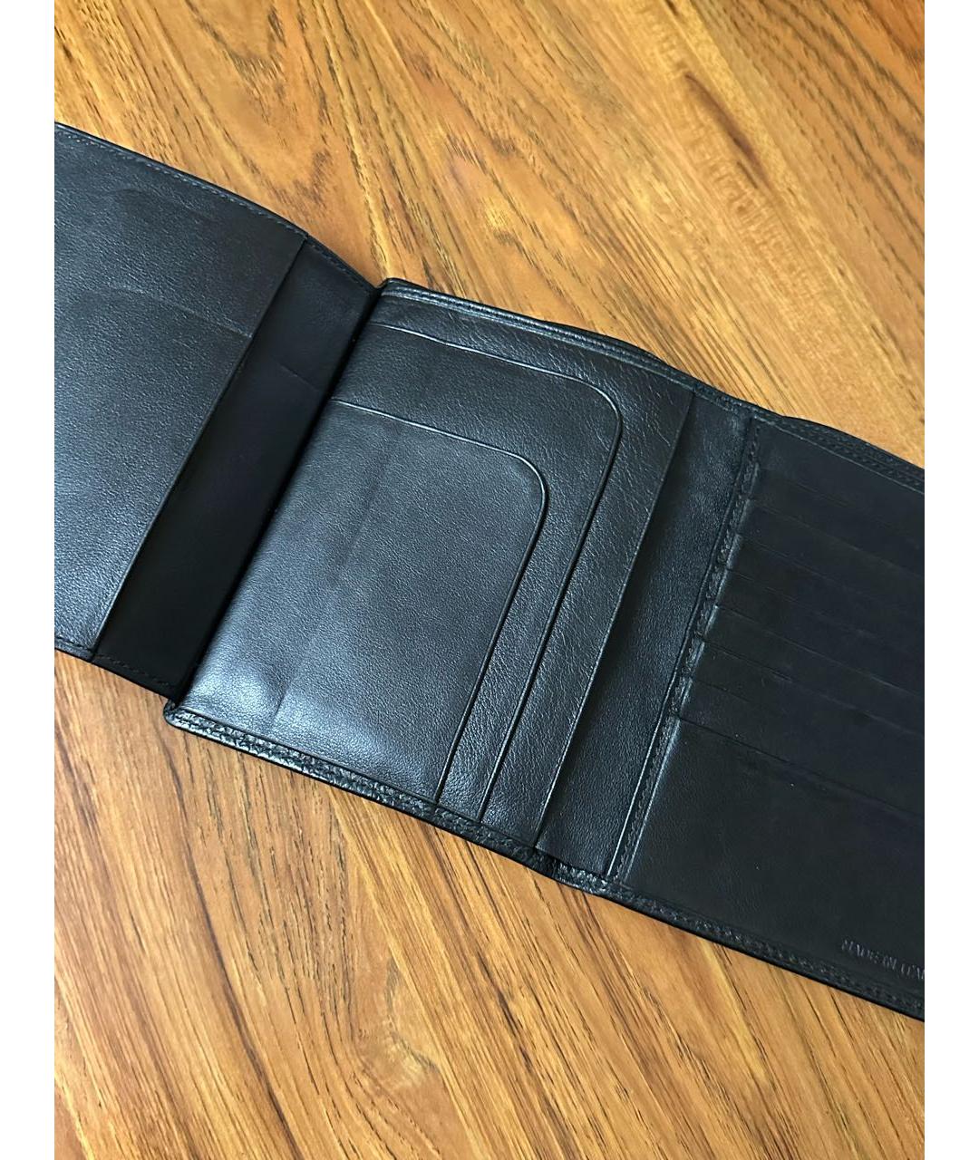BILLIONAIRE Черный кожаный кошелек, фото 3